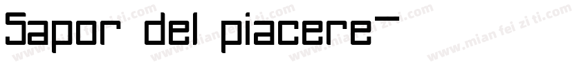 Sapor del piacere字体转换